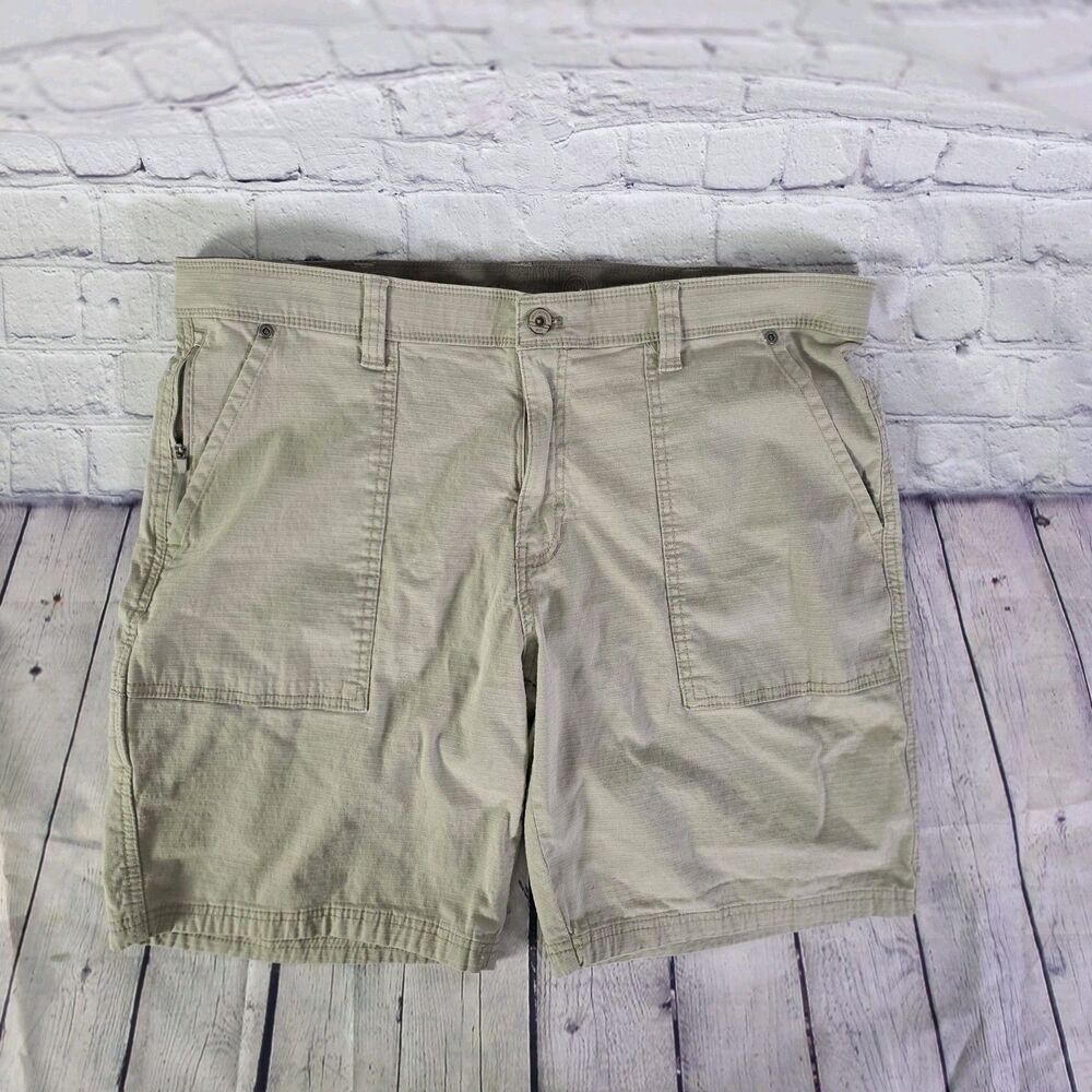 Weatherproof Men's 38 Birch Khaki Stretch Golf Shorts
